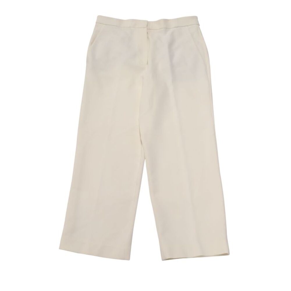 TIbi Anson Stretch Cropped Skinny Pants in Ivory Polyester
